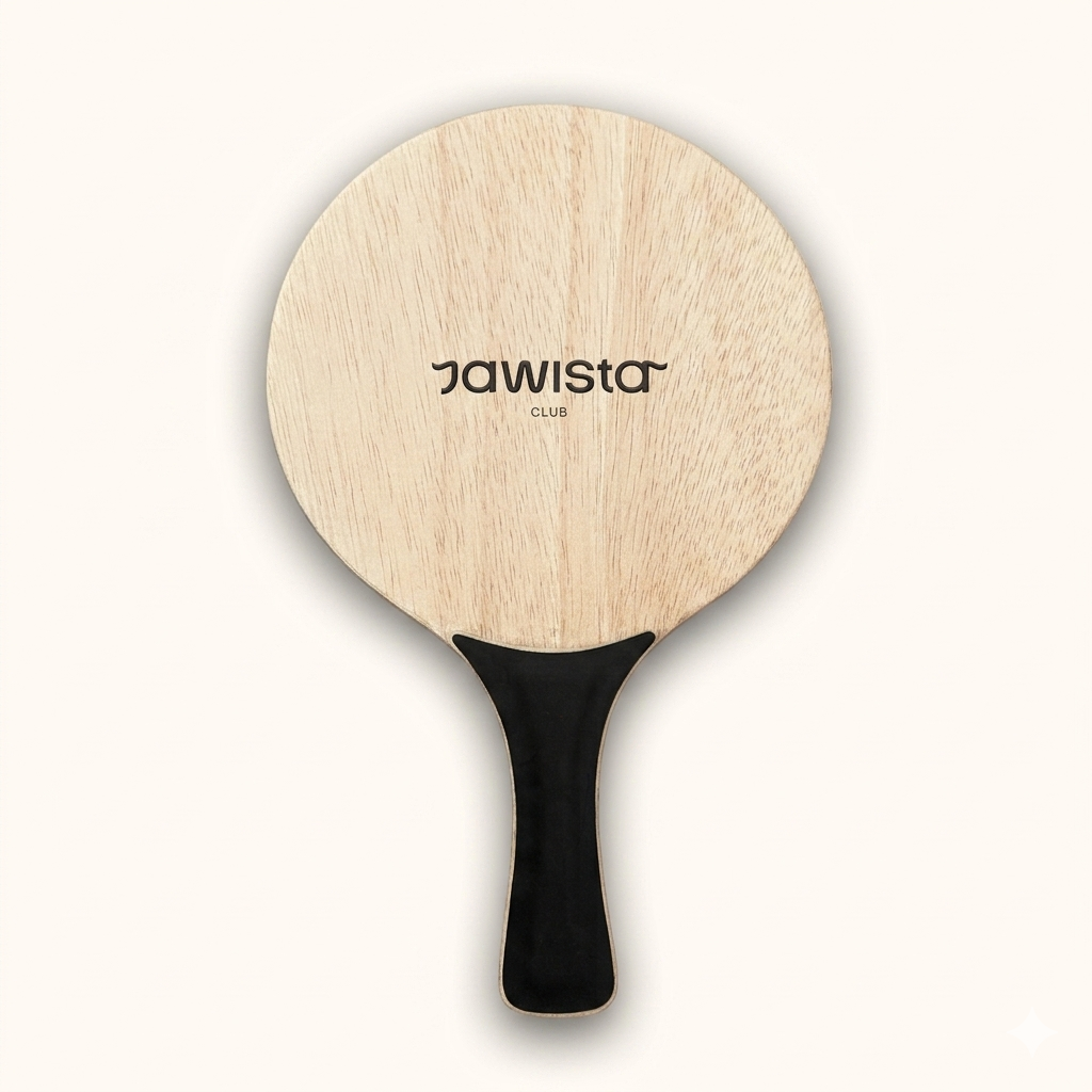 Kids & Beginners Beach Racket Set - Jawista Club [Natural wood]